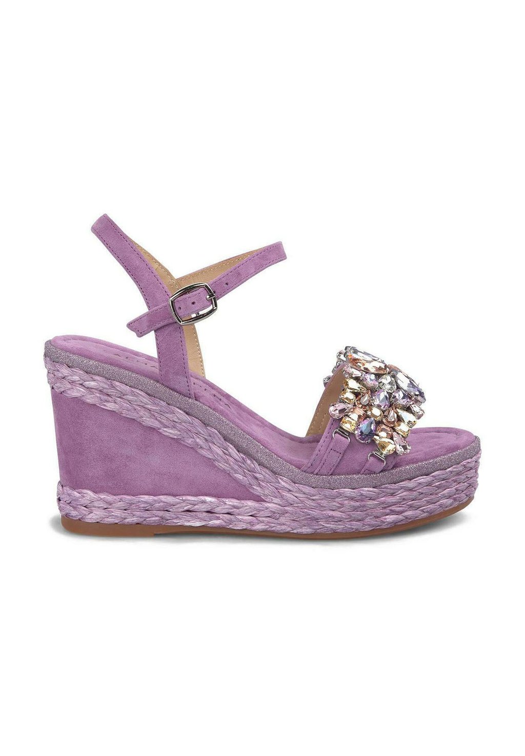 Босоножки на танкетке PUNTERA Y CIERRE CON HEBILLA - High heeled sandals Alma en Pena, фиолетовый — фото 2