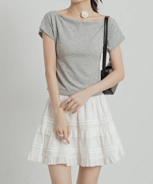 

Вязаная футболка MAISON DE THERESE, серый