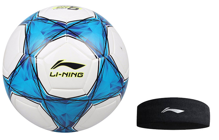 

LINING Размер 4 футбольный мяч TPU бесшовный термосклеивание Unisex синий белый