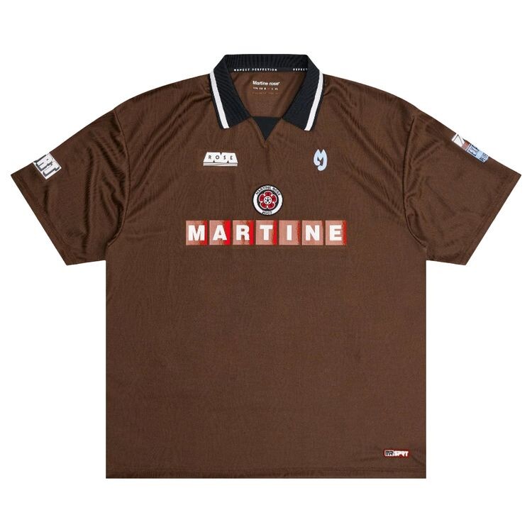 

Топ Martine Rose Football Top Brown, коричневый