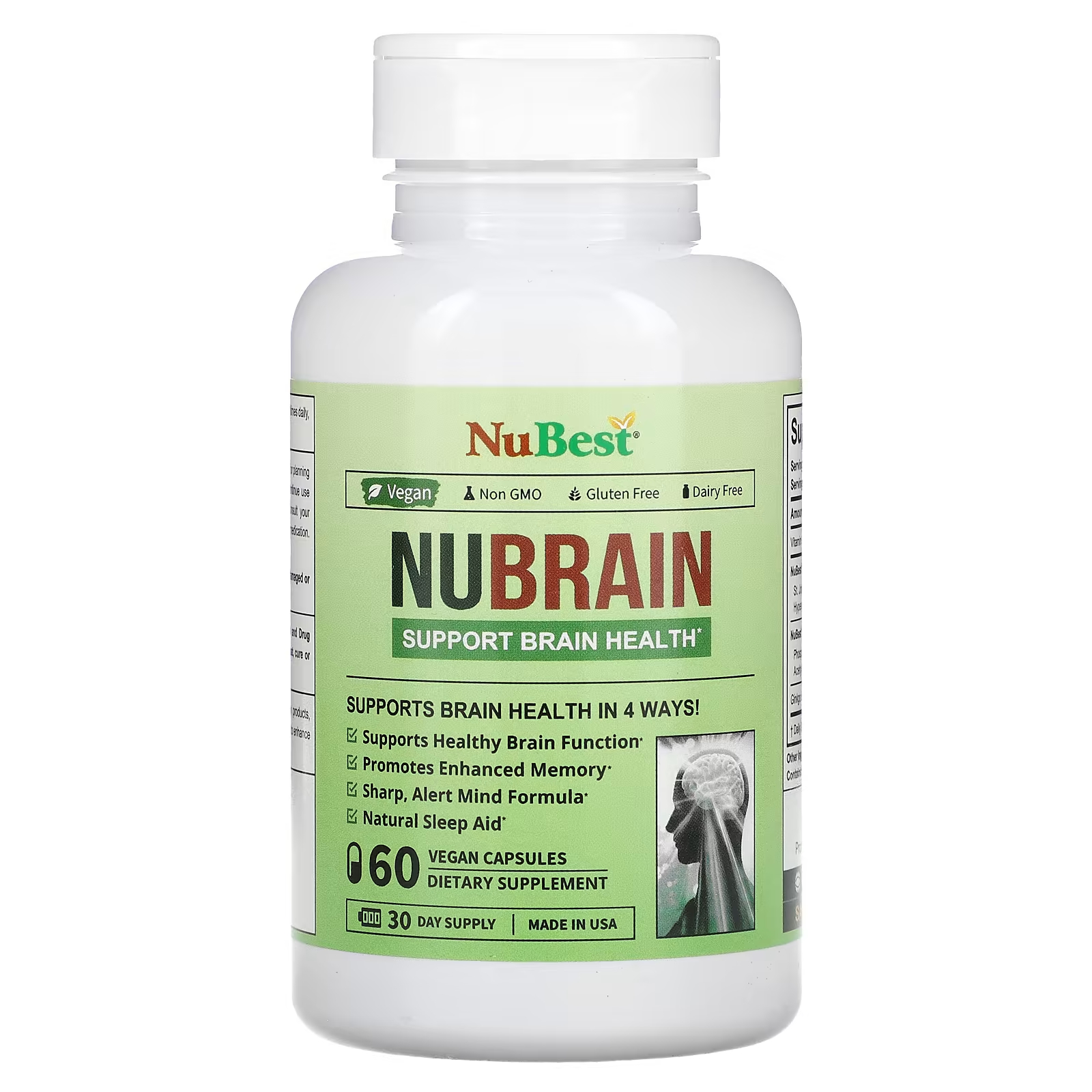 

Мультивитамины NuBest Nubrain, 60 капсул