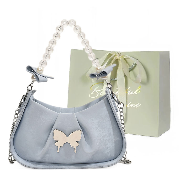 

JIANGLIDA Женская сумка через плечо, Blue+Shopping Bag