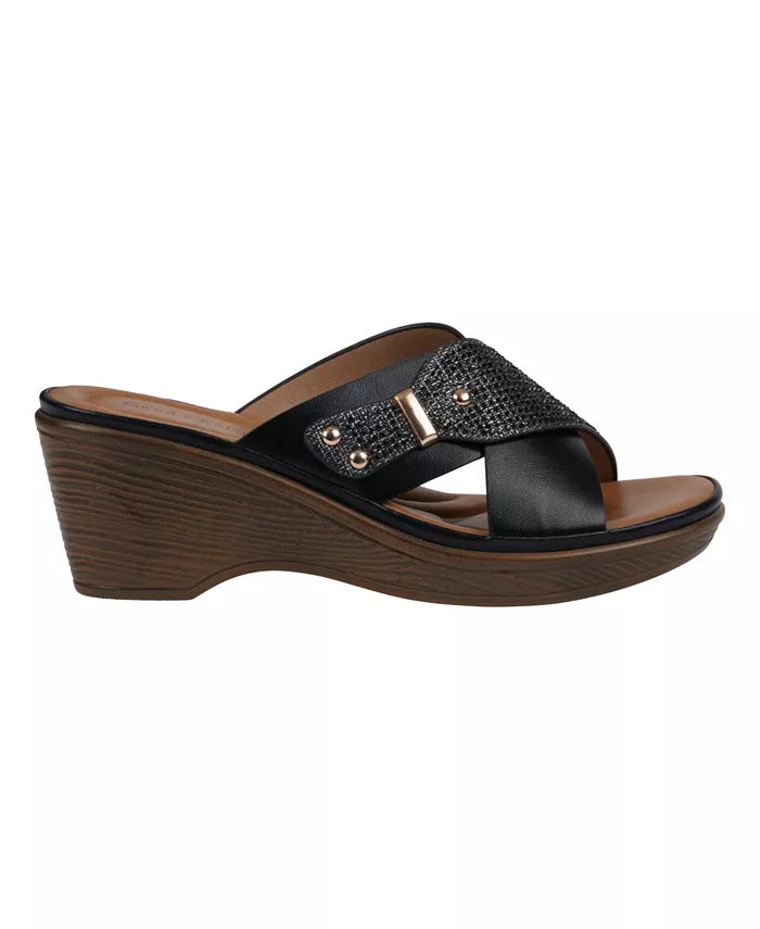Женские сандалии Ash Crisscross на платформе GC Shoes, черный — фото 2