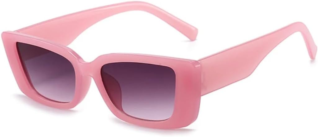 

Солнцезащитные очки с защитой UV400 | Маленькая оправа, линзы конфетного цвета | Для женщин и мужчин, для занятий спортом на открытом воздухе и вождения DSVIGF, Pink Gray