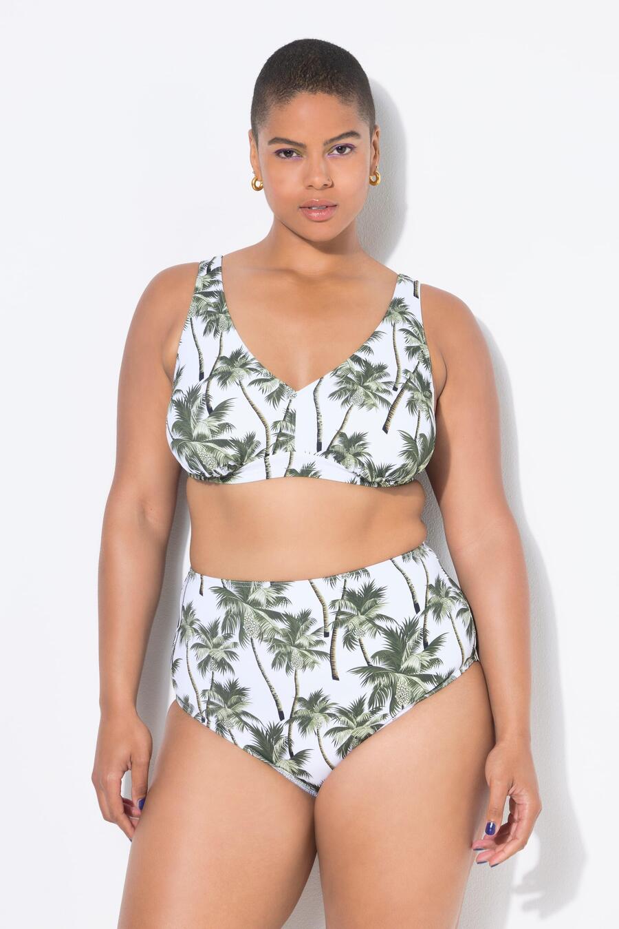 

ULLA POPKEN Женский бикини-топ с мягкими чашечками, формирующий отпечаток ладони