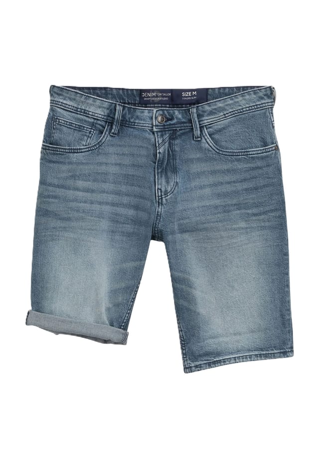 

Шорты-Бермуды из денима с пятью карманами Denim Tom Tailor, синий