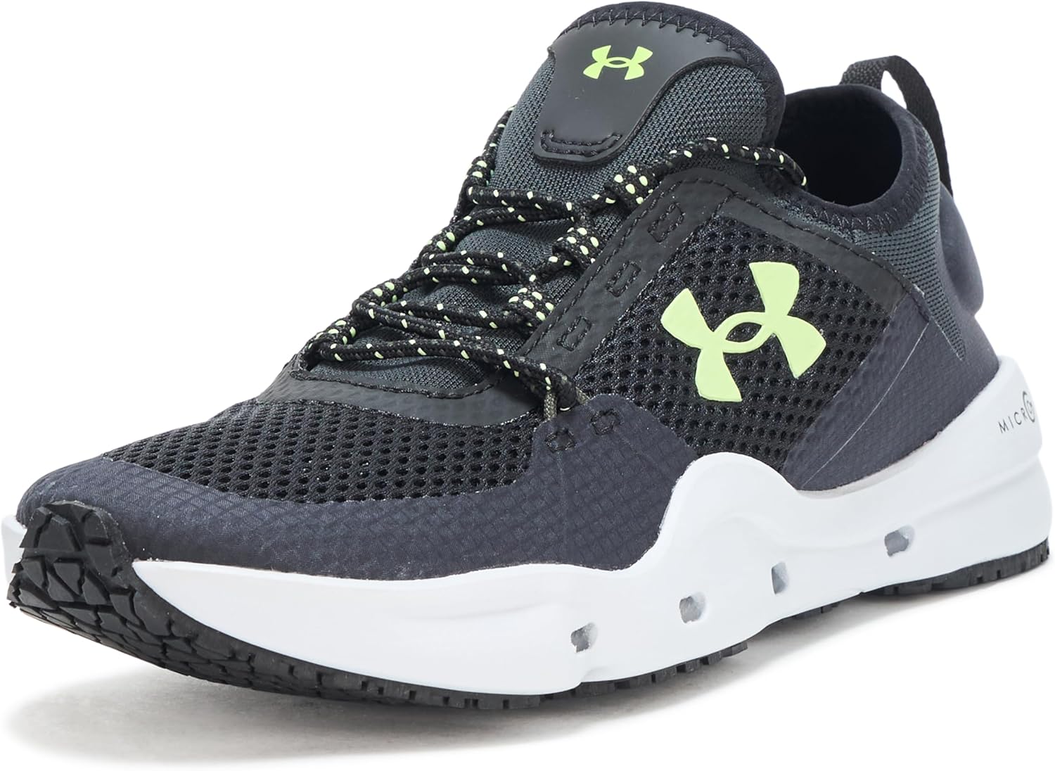 

Under Armour Mens Micro G Kilchis, (003) Black/Baroque Green/Morph Green