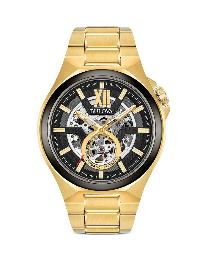 

Часы Bulova Maquina, 46 мм, черный