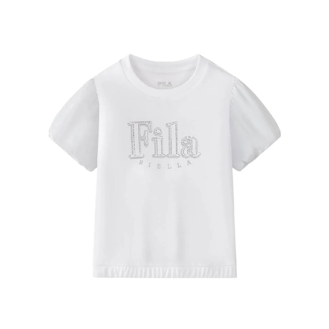 Футболка с круглым вырезом FILA KIDS белая