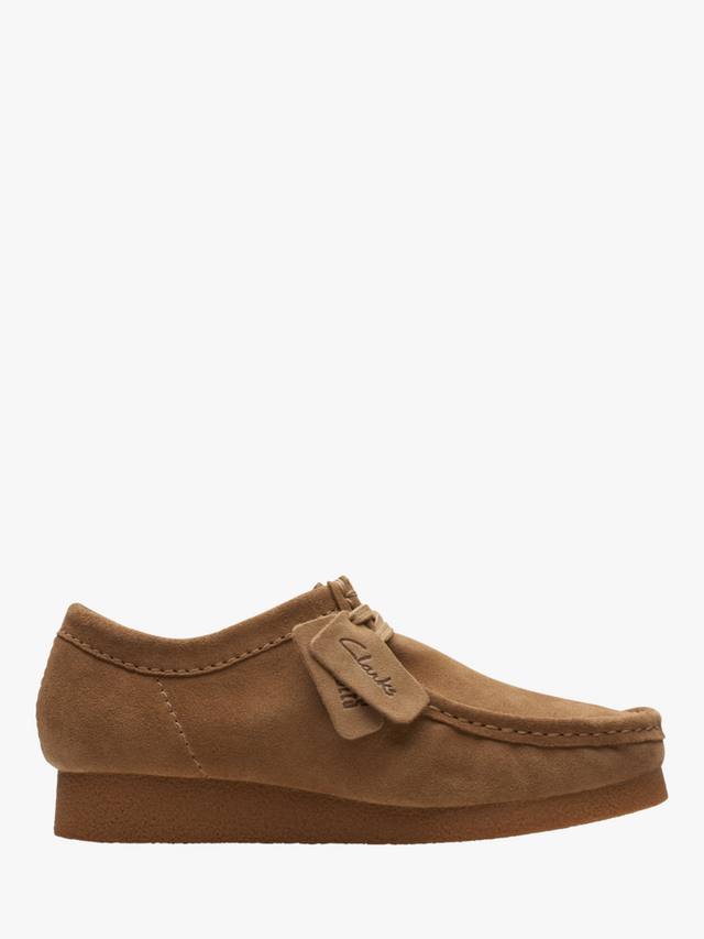 

Замшевые мокасины wallabee evo Clarks, песочный