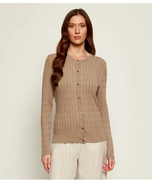 

Кардиган Slim fit Gant, бежевый