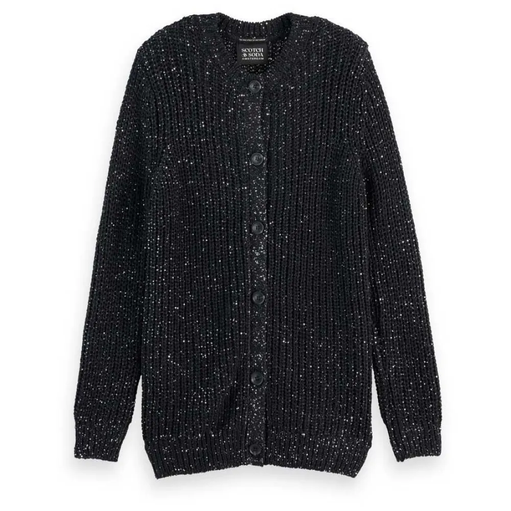 

Свитер Scotch & Soda 178213 cardigan, черный
