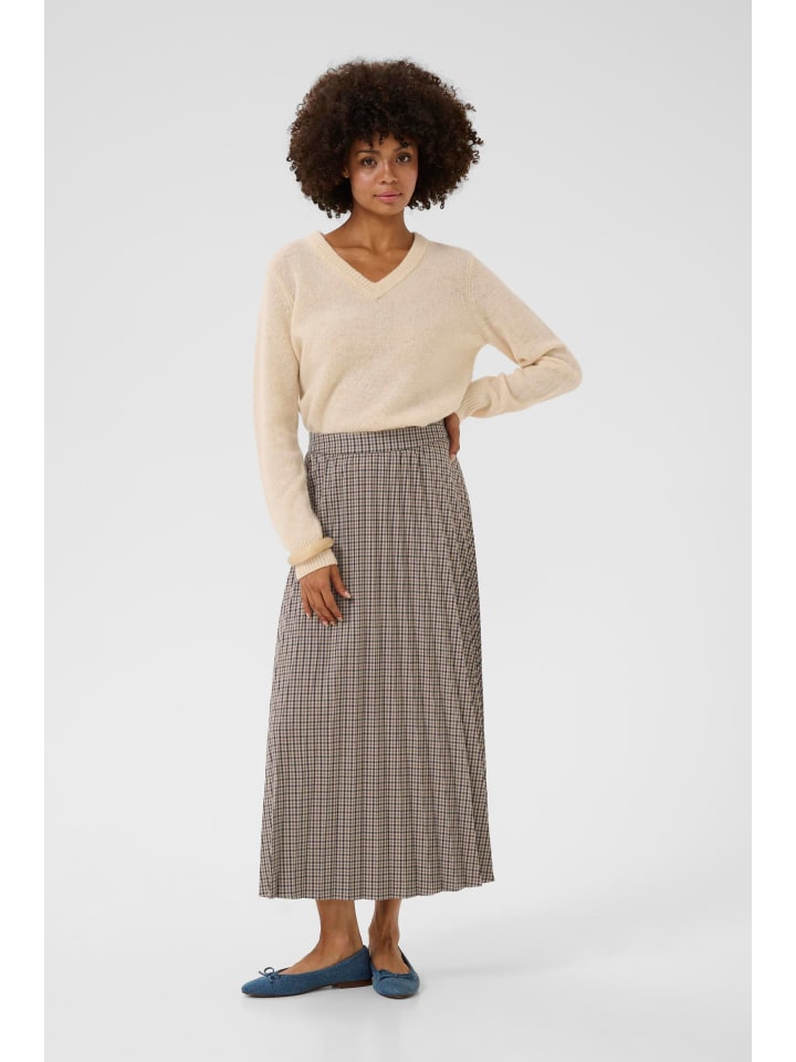 

CULTURE Юбка CUchecka А-образного силуэта в коричневую клетку