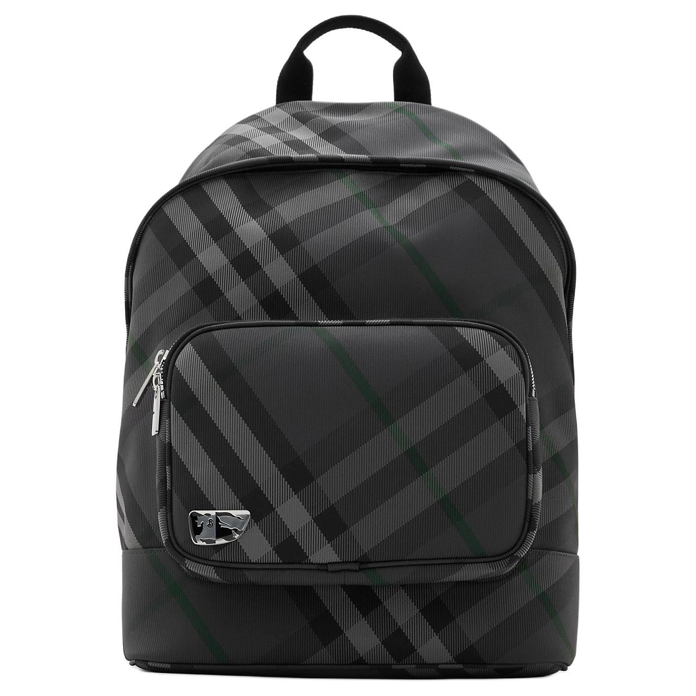 

Полиамидный рюкзак мужской угольный Burberry