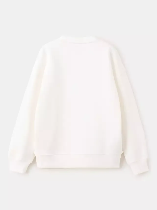 Детская хлопковая толстовка Sudadera с графическим принтом, натуральный цвет Mango — фото 2