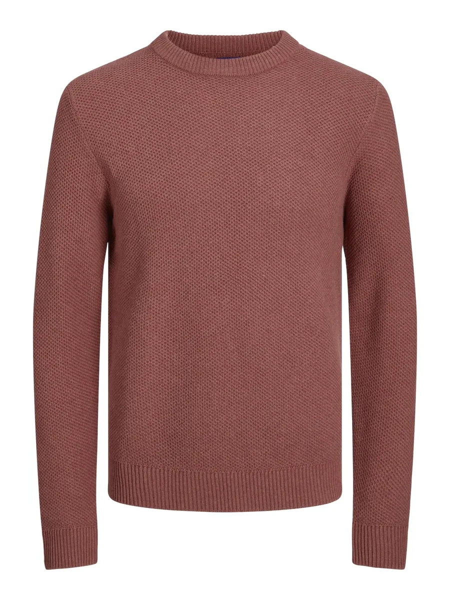 

Вязаный свитер Jack & Jones "JORBRODY KNIT CREW NECK BF", цвет Red Ochre