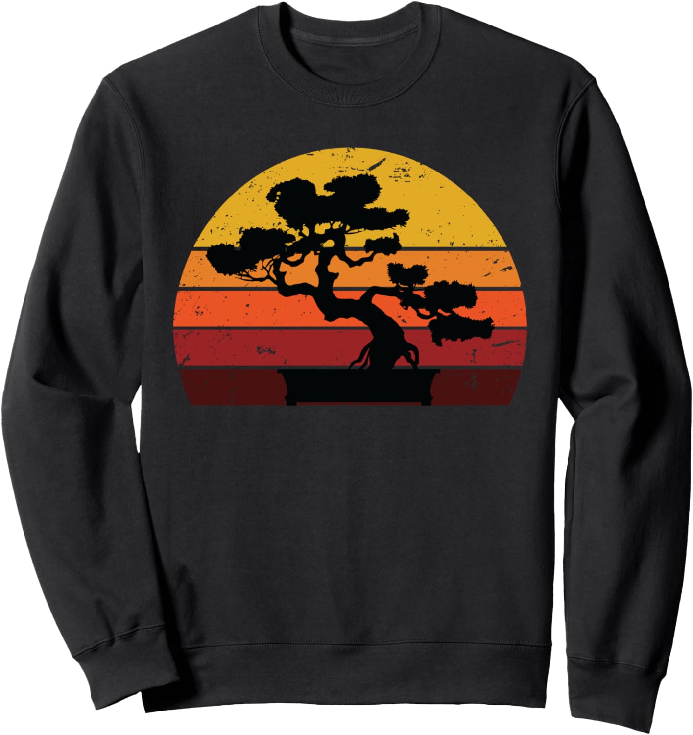 

Толстовка с изображением дерева бонсай Retro Bonsai Tree Graphic Mejeo Co., черный