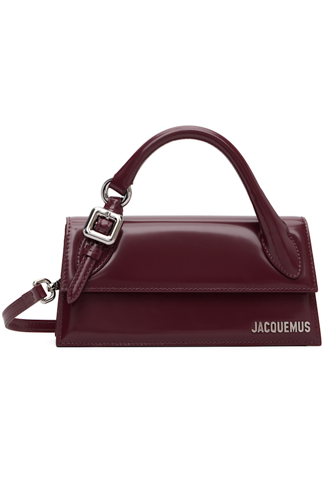 

«Длинная сумка-чикито с пряжкой» Jacquemus, Burgundy