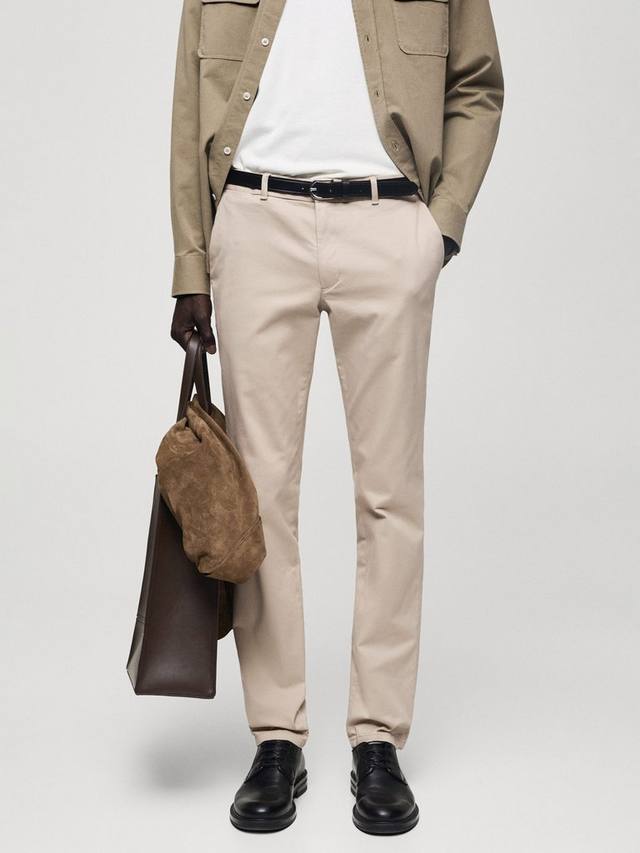 

Брюки-чиносы barna slim fit Mango, цвет Lt Pastel Brown