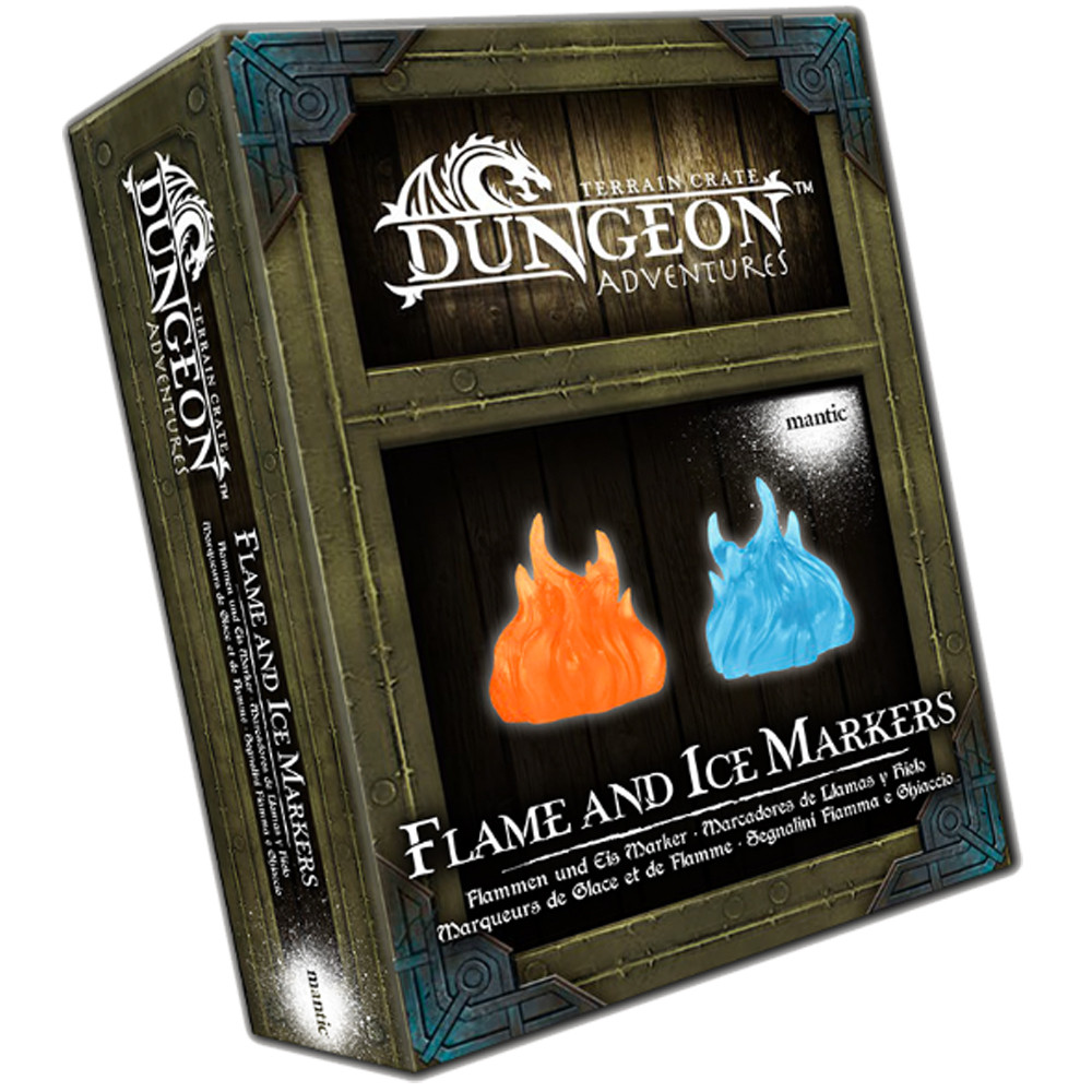 

Аксессуары Mantic Games Terrain Crate: Dungeon Adventures - Flame & Ice Markers