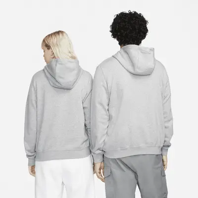 Худи Nike Sportswear Club Fleece, серый/белый — фото 3