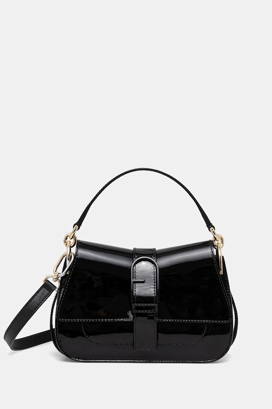 

Кожаная сумка Furla, черный