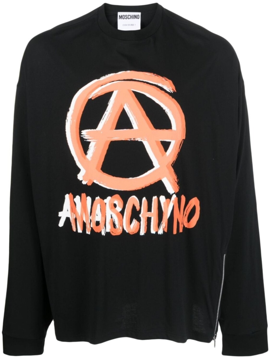 

Moschino футболка из органического хлопка с логотипом, черный