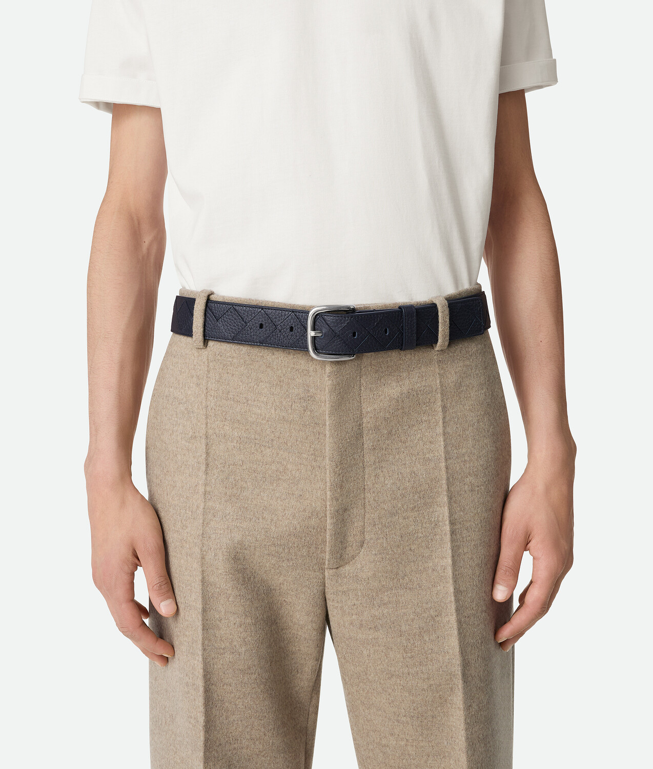 Intrecciato belt BOTTEGA VENETA, ночной — фото 2