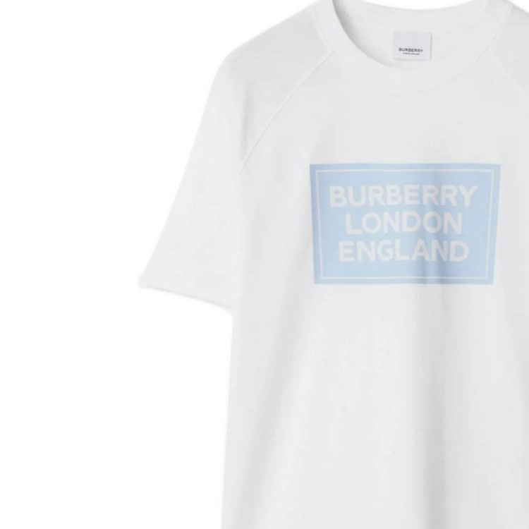 Футболка Burberry, женская, белый, регланные рукава — фото 3