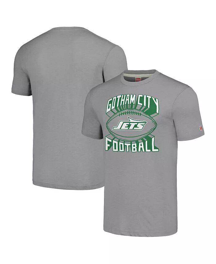 

Мужская серая футболка New York Jets Hyper Local Tri-Blend Homage, серый