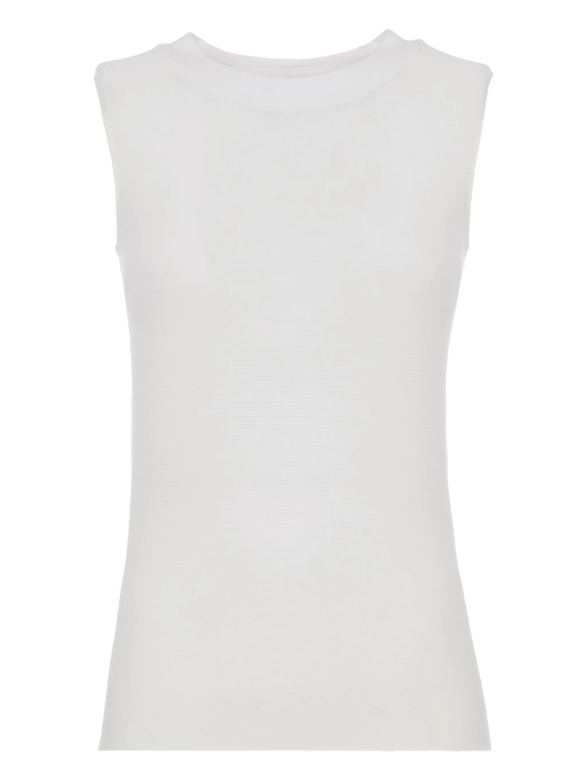 

Топ в рубчик без рукавов Giorgio Armani, белый