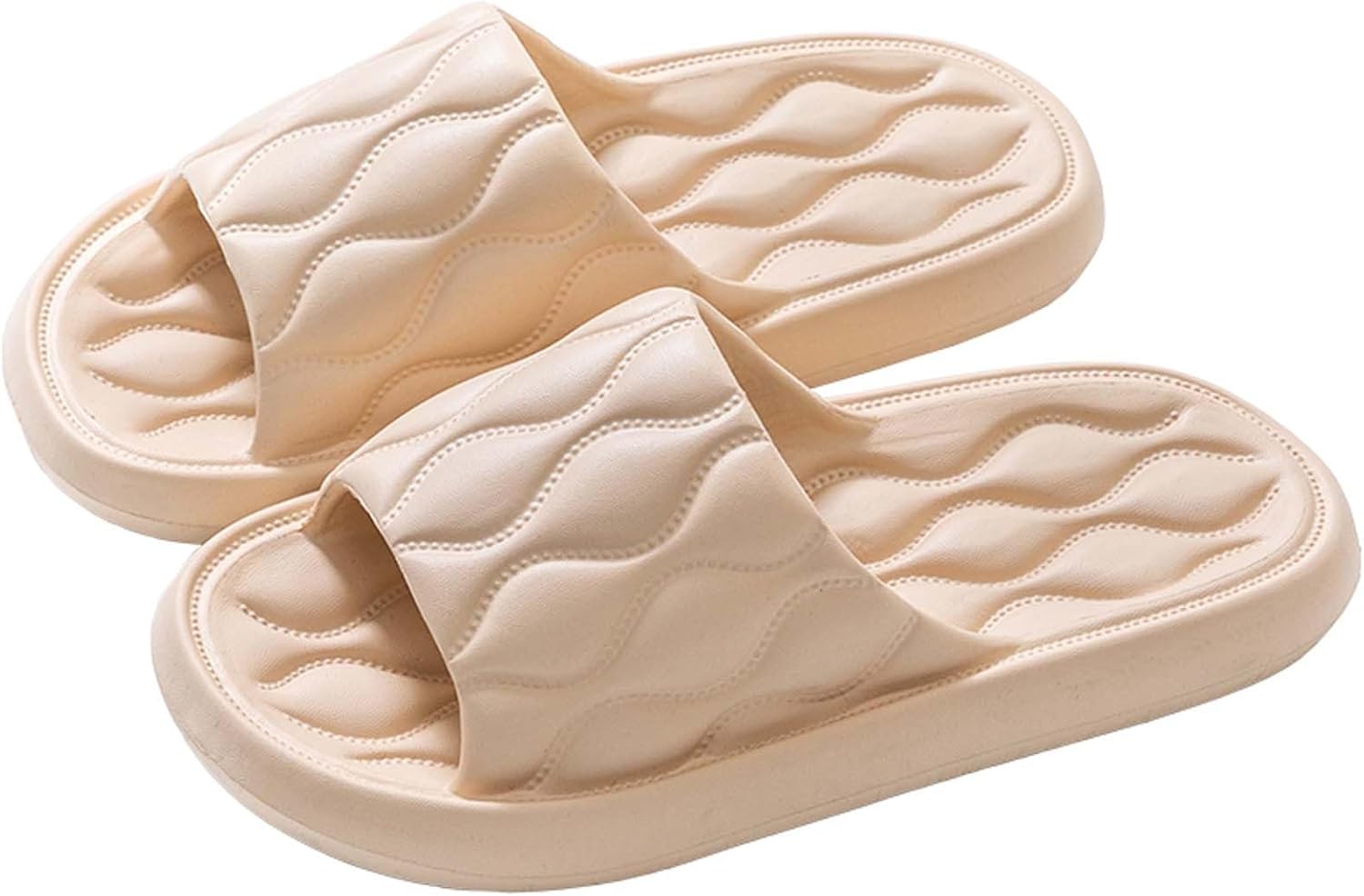 

Черные тапочки для женщин и мужчин, облачные тапочки-подушки Generic