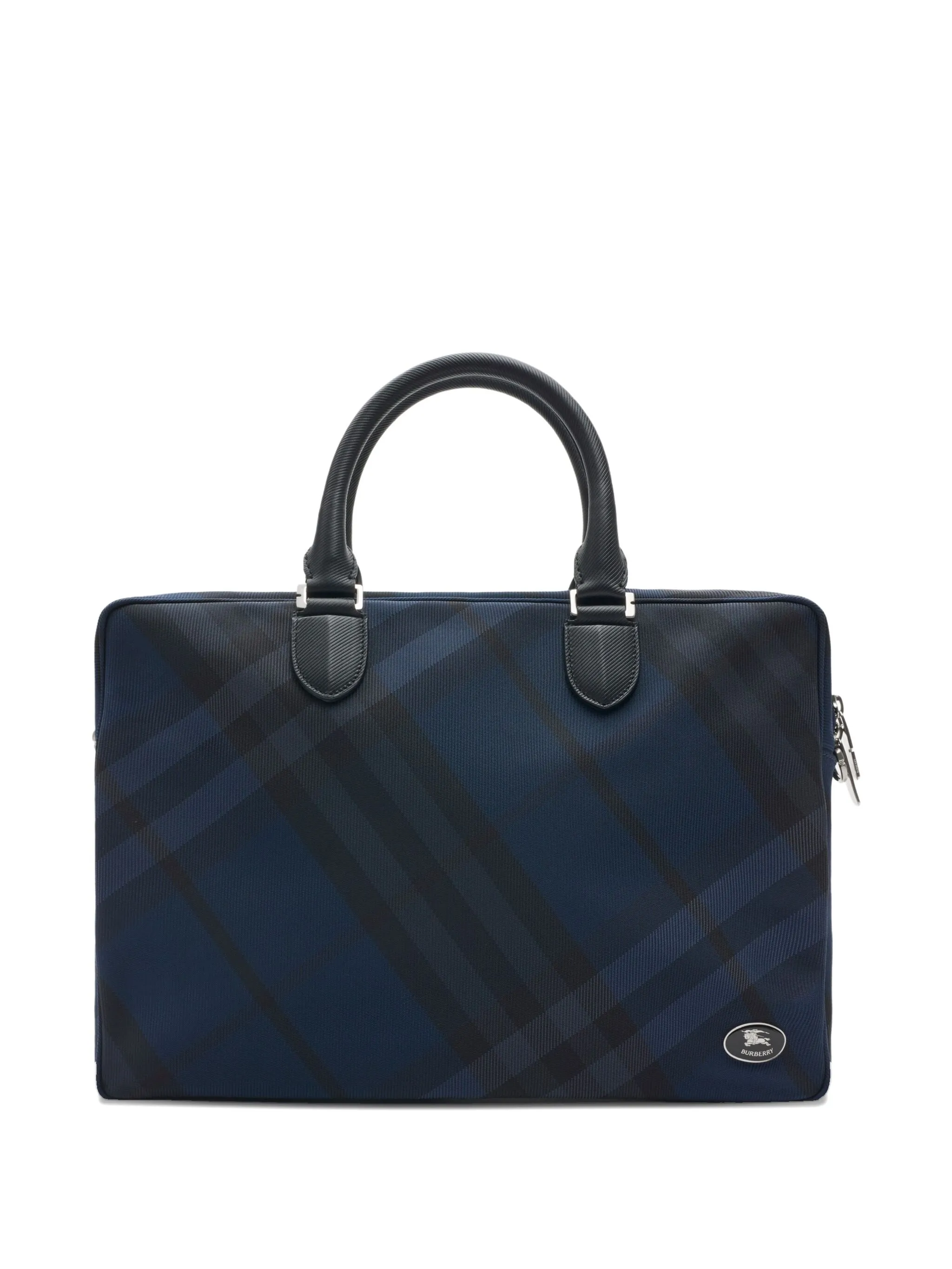 

Портфель в клетку Burberry, синий