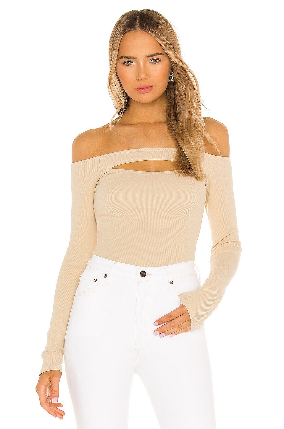 

Топ Lovers and Friends Cut Out Off Shoulder, нюд