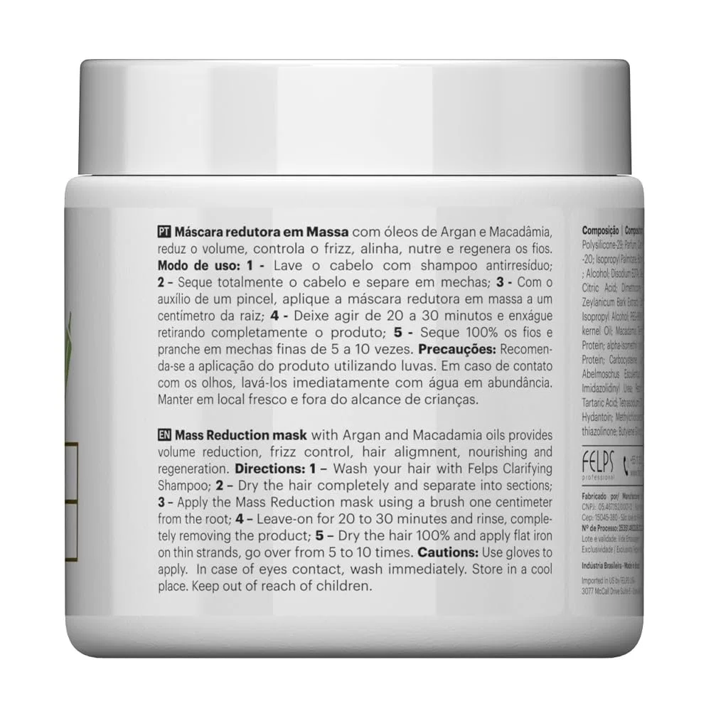 Маска для волос «Quiabo XBTX Reduction» 500 г от Felps Professional Felps Professional — фото 2