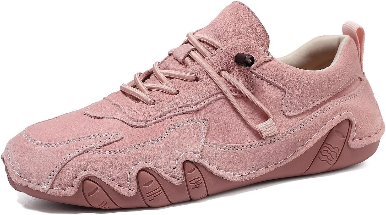 

Мужские замшевые кроссовки на шнуровке с дышащей подкладкой Netehadi, розовый