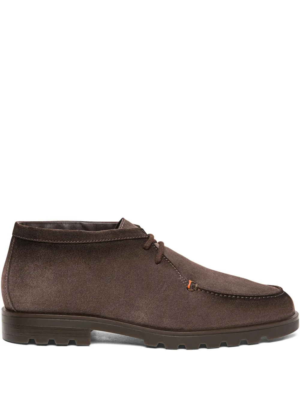 Ботинки дезерты на шнуровке Santoni, коричневый