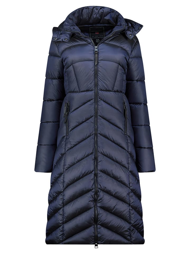 

Geographical Norway Стеганое пальто "Бланш" темно-синего цвета