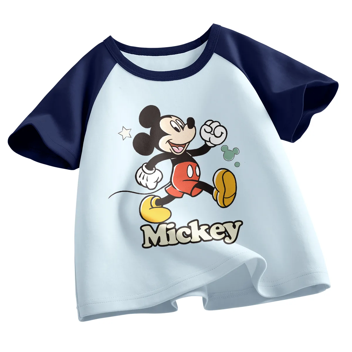 Детская футболка с круглым вырезом Disney, Disney Skateboard Mickey Mouse Sunny Blue — фото 4