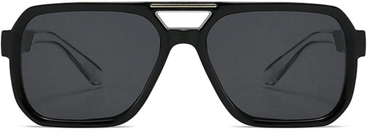 

Мужские солнцезащитные очки Willochra Retro с двойной перемычкой, квадратной формы, градиентные линзы, защита от УФ-излучения UV400, женские солнцезащитные очки с заклепками F27, C4