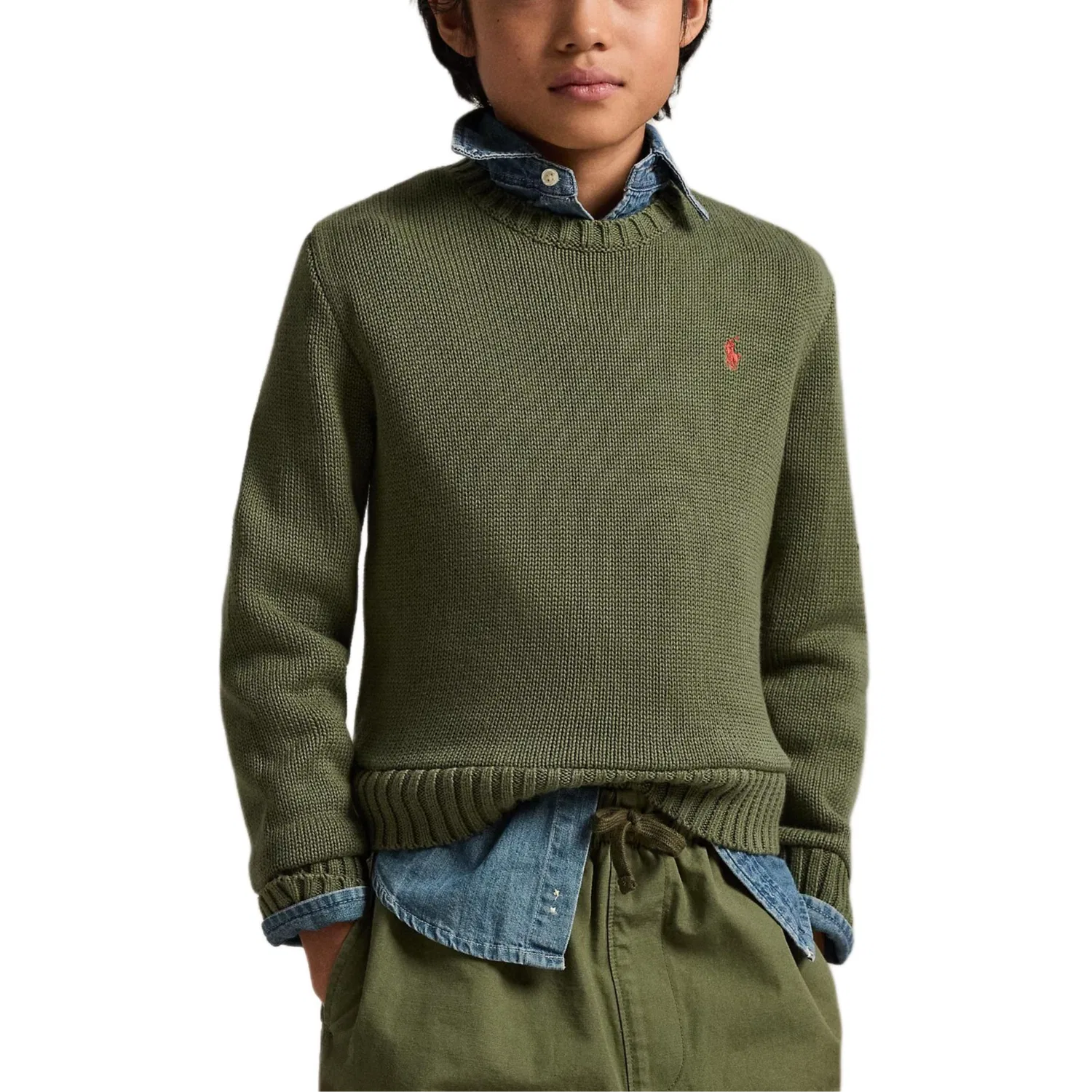 Свитер детский зеленый Polo Ralph Lauren — фото 4
