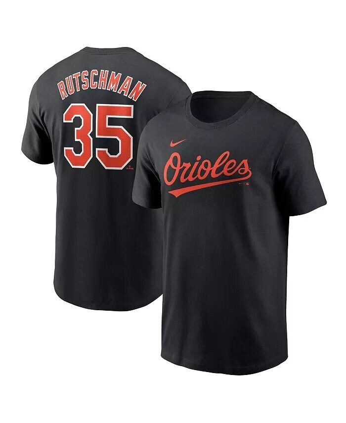 

Мужская черная футболка с именем и номером Adley Rutschman Baltimore Orioles Fuse Nike, черный