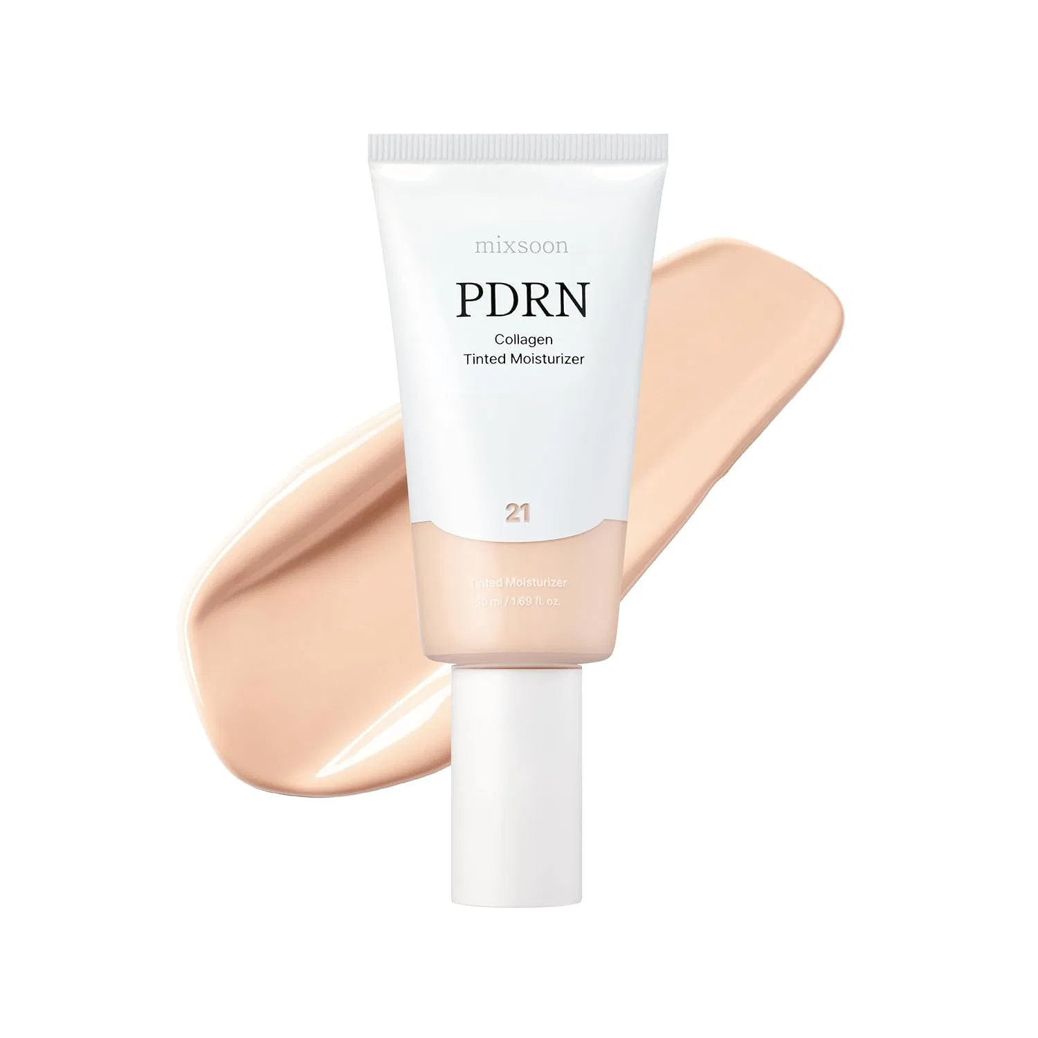 Тональный увлажняющий крем «PDRN Collagen Tinted Moisturiser No. 21 Soft» от mixsoon, 50 мл Mixsoon