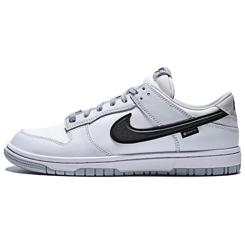 

Nike Dunk Low топ Skateboard Shoes мужские светло-серые белые