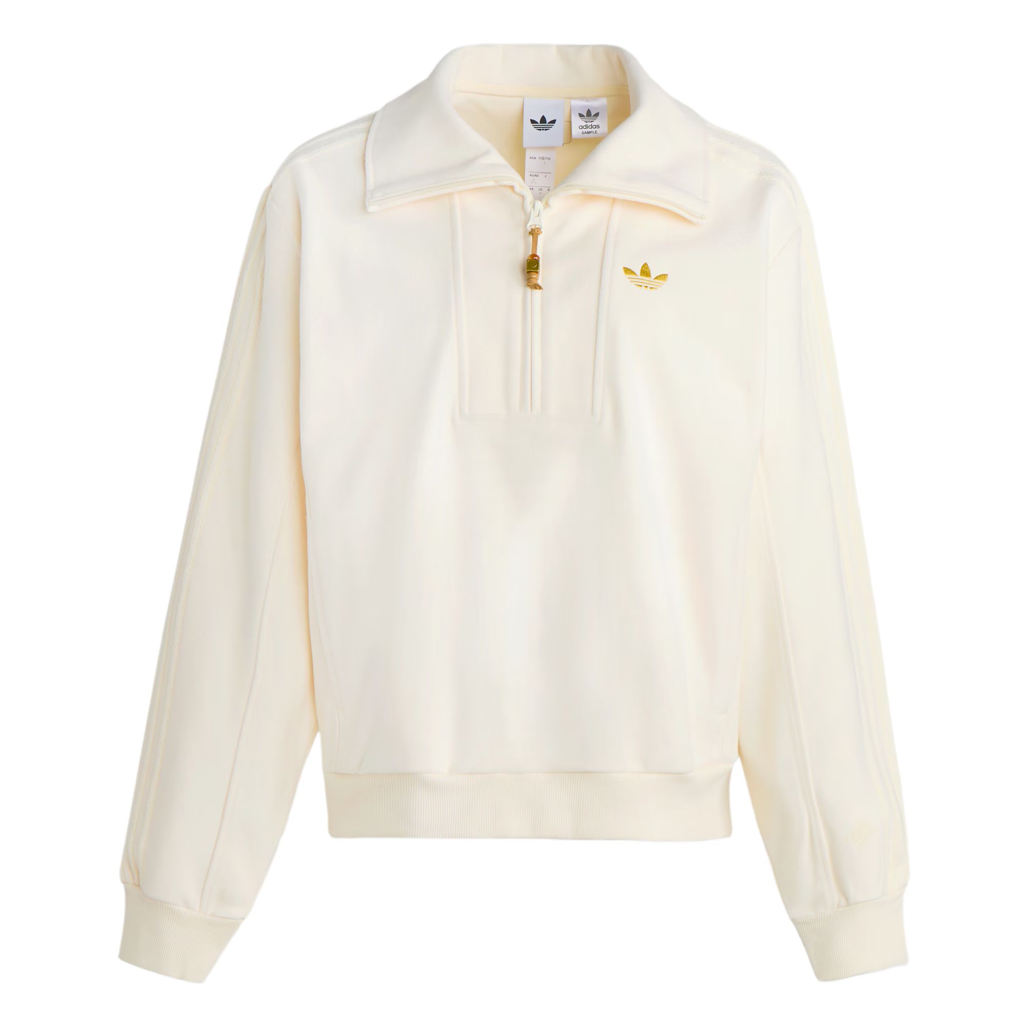 

Adidas Originals Женская толстовка с застежкой-молнией до середины груди, коллекция осень-зима 2025