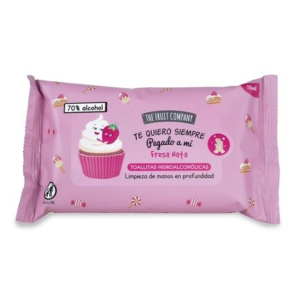 

Водно-спиртовые полотенца для рук The Fruit Company StrawberryNATA Биоразлагаемые