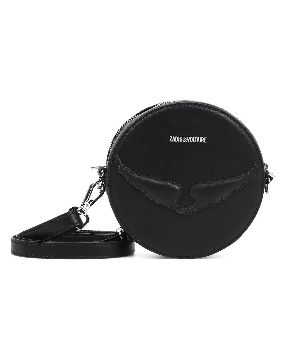 

Круглая сумка для девочки с регулируемым ремешком Zadig & Voltaire, чёрный