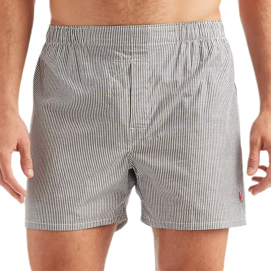 Мужские трусы, комплект из 5 штук Polo Ralph Lauren, 5 pack (серый+синий+черный+светлый синий+серый check) — фото 3
