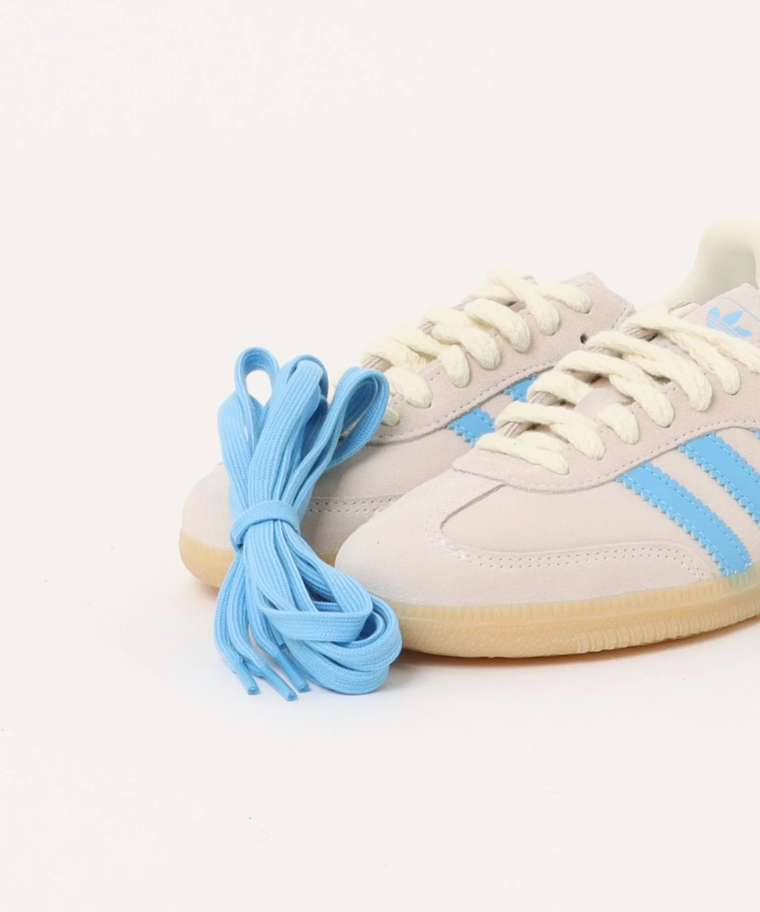 Мужские замшевые кеды adidas Samba OG бежевые — фото 4