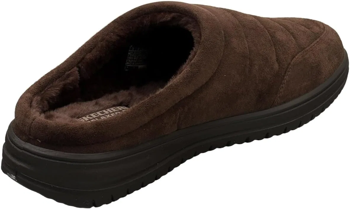 Мужские тапочки Skechers Murette Garvanza, Chocolate Microfibre — фото 2